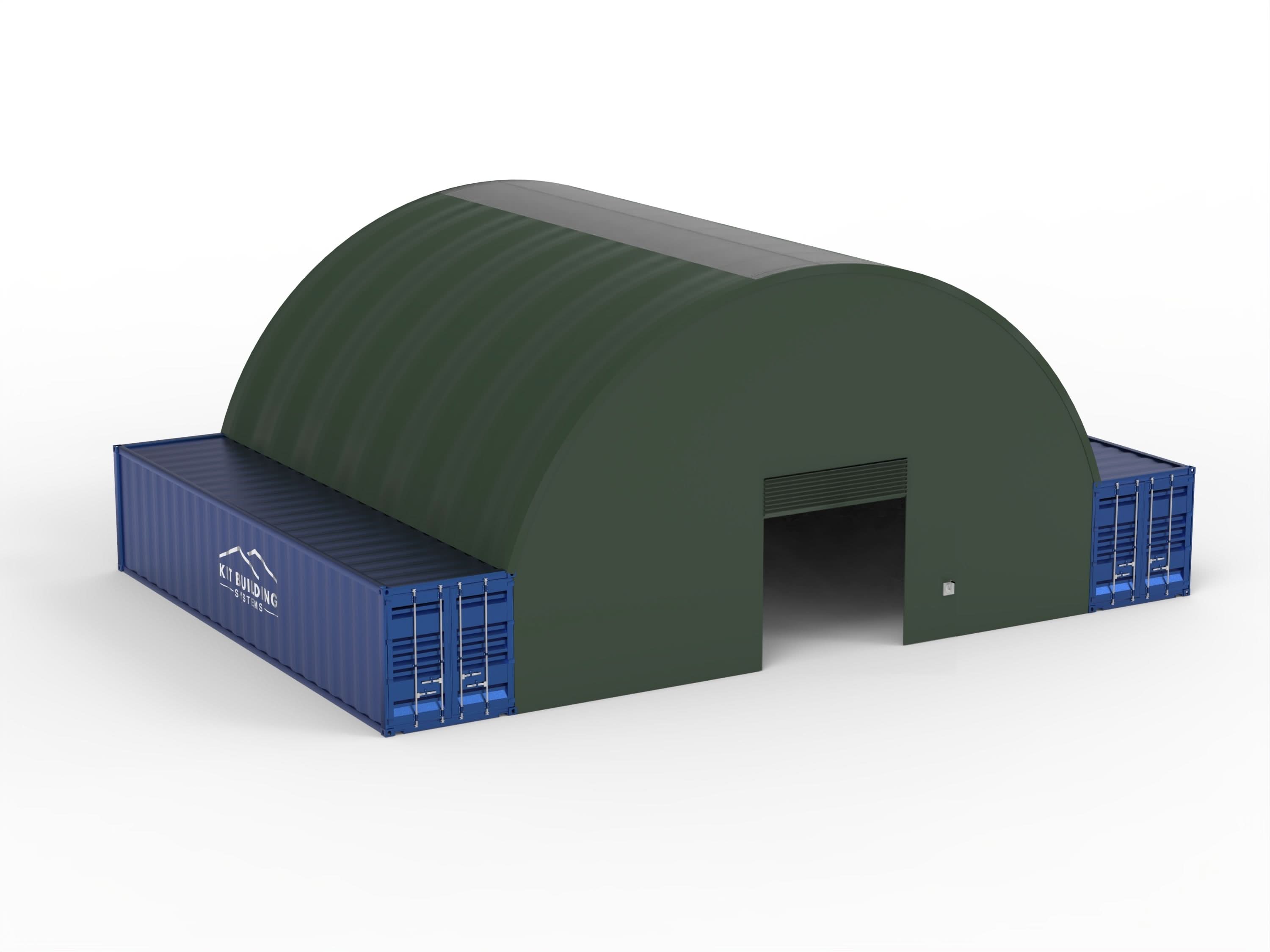 Coberturas de contêineres - 40 pés x 40 pés x 15 pés (12m x 12m x 4,5m)