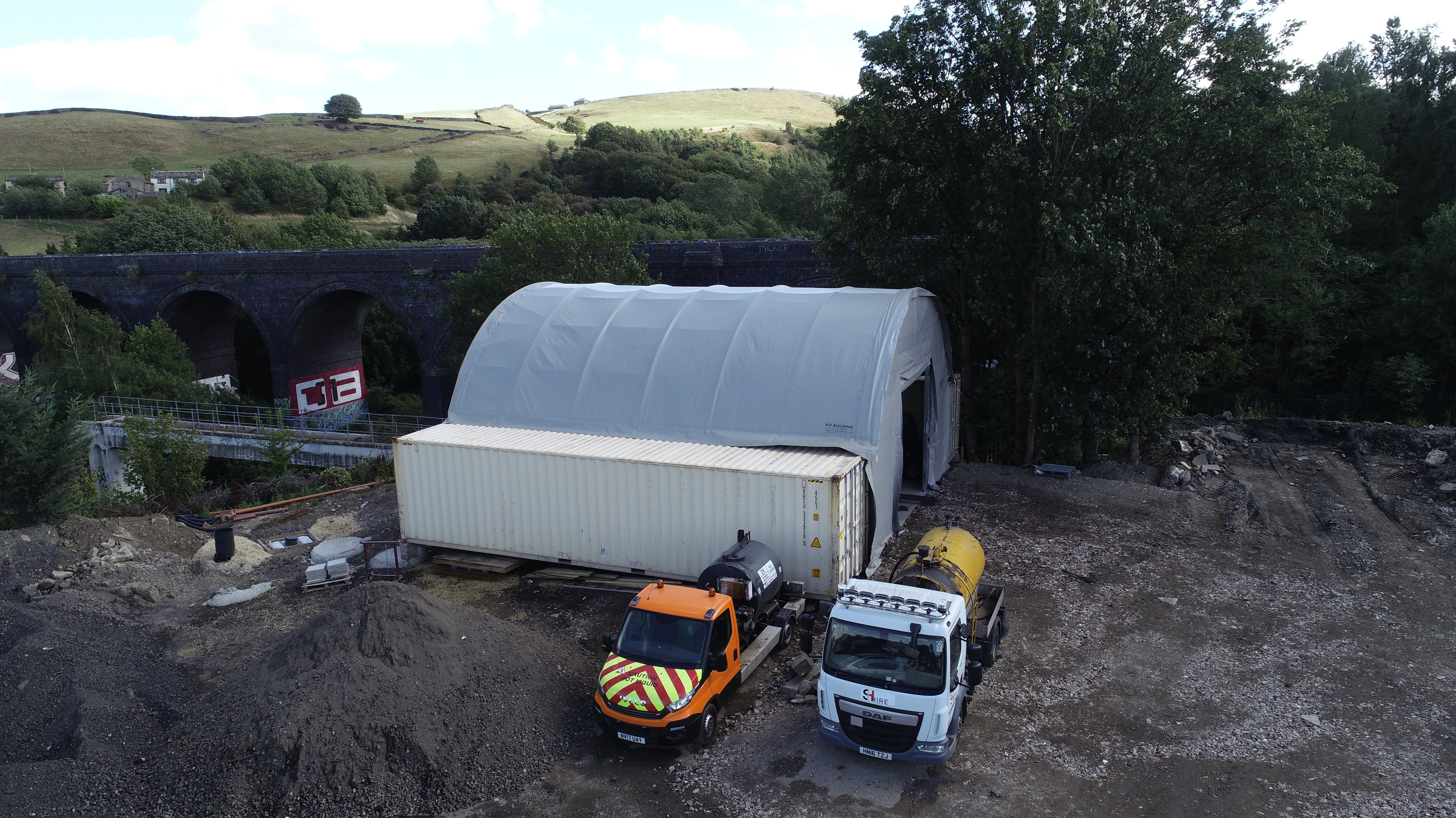 Coberturas para Contêineres - 26ft x 40ft x 10ft (8m x 12m x 3m)