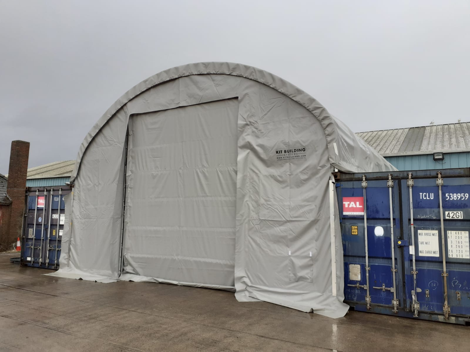 Coberturas de contêineres - 33 pés x 20 pés x 12 pés (10m x 6m x 3,6m)