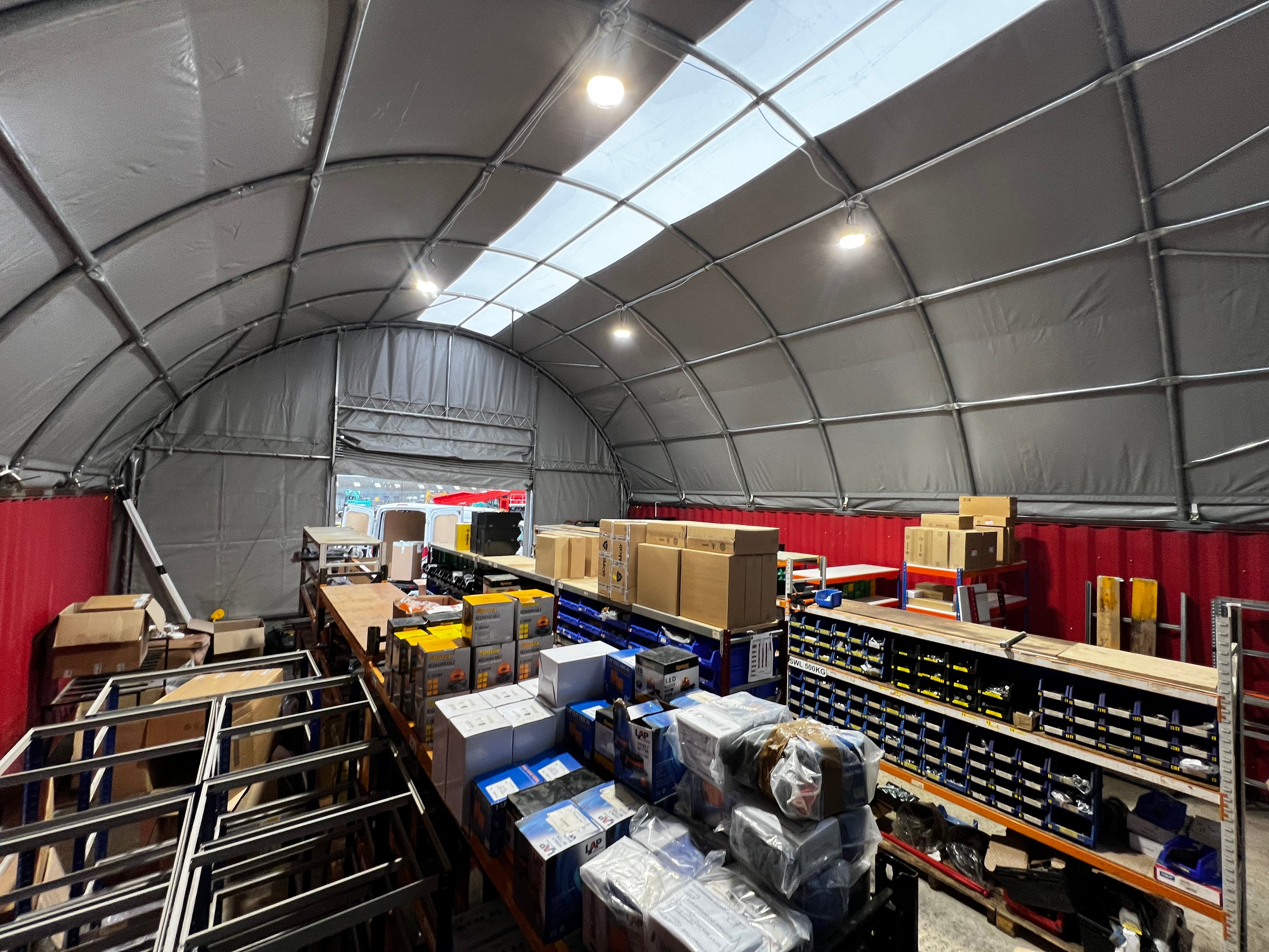 Coberturas para Contêineres - 33ft x 40ft x 12ft (10m x 12m x 3,6m)