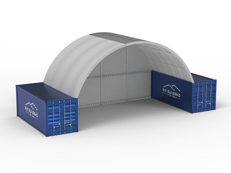 Vão de 10m (33ft) | Toldos para Contêineres - 33ft x 12ft (10m x 3,6m)
