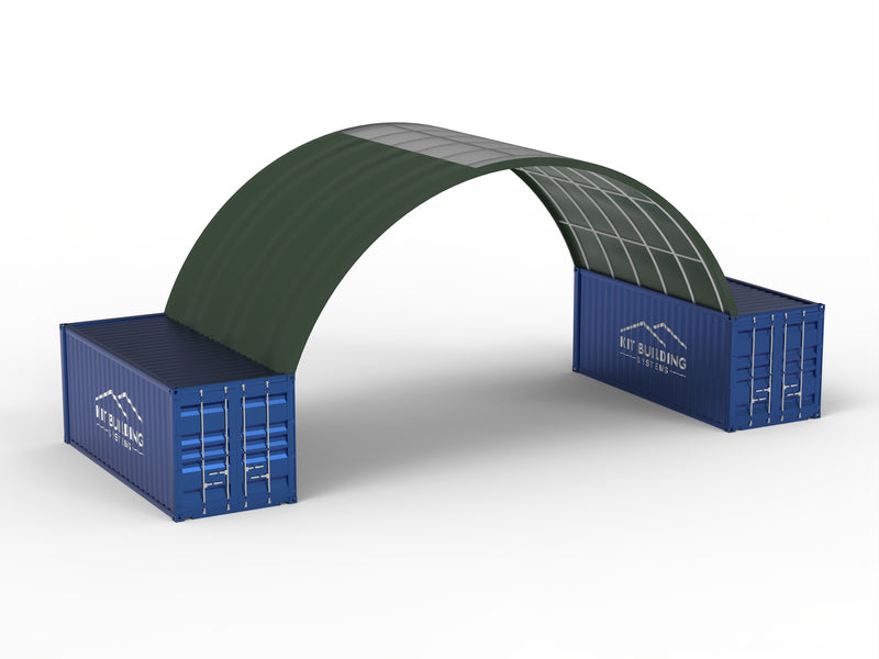 Vão de 10m (33ft) | Toldos para Contêineres - 33ft x 12ft (10m x 3,6m)