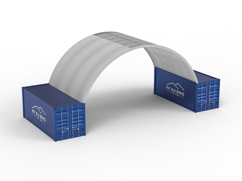 Vão de 10m (33ft) | Toldos para Contêineres - 33ft x 12ft (10m x 3,6m)