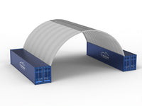 Coberturas de contêineres - 40 pés x 40 pés x 15 pés (12m x 12m x 4,5m)