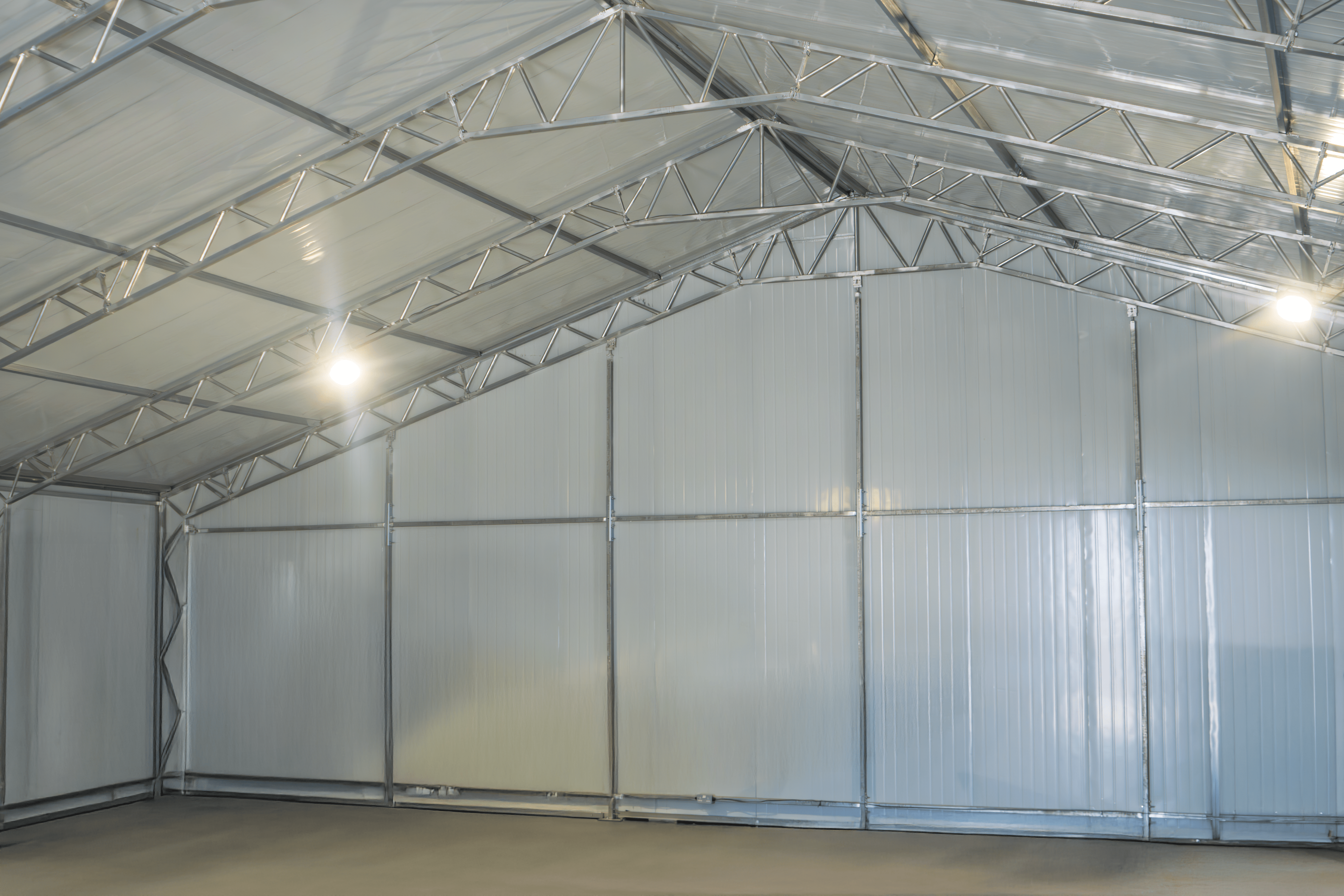 Hangar de aeronaves em aço