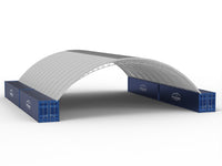 Abrigo de Contêiner - 60ft x 80ft x 20ft (18m x 24,3m x 6m)