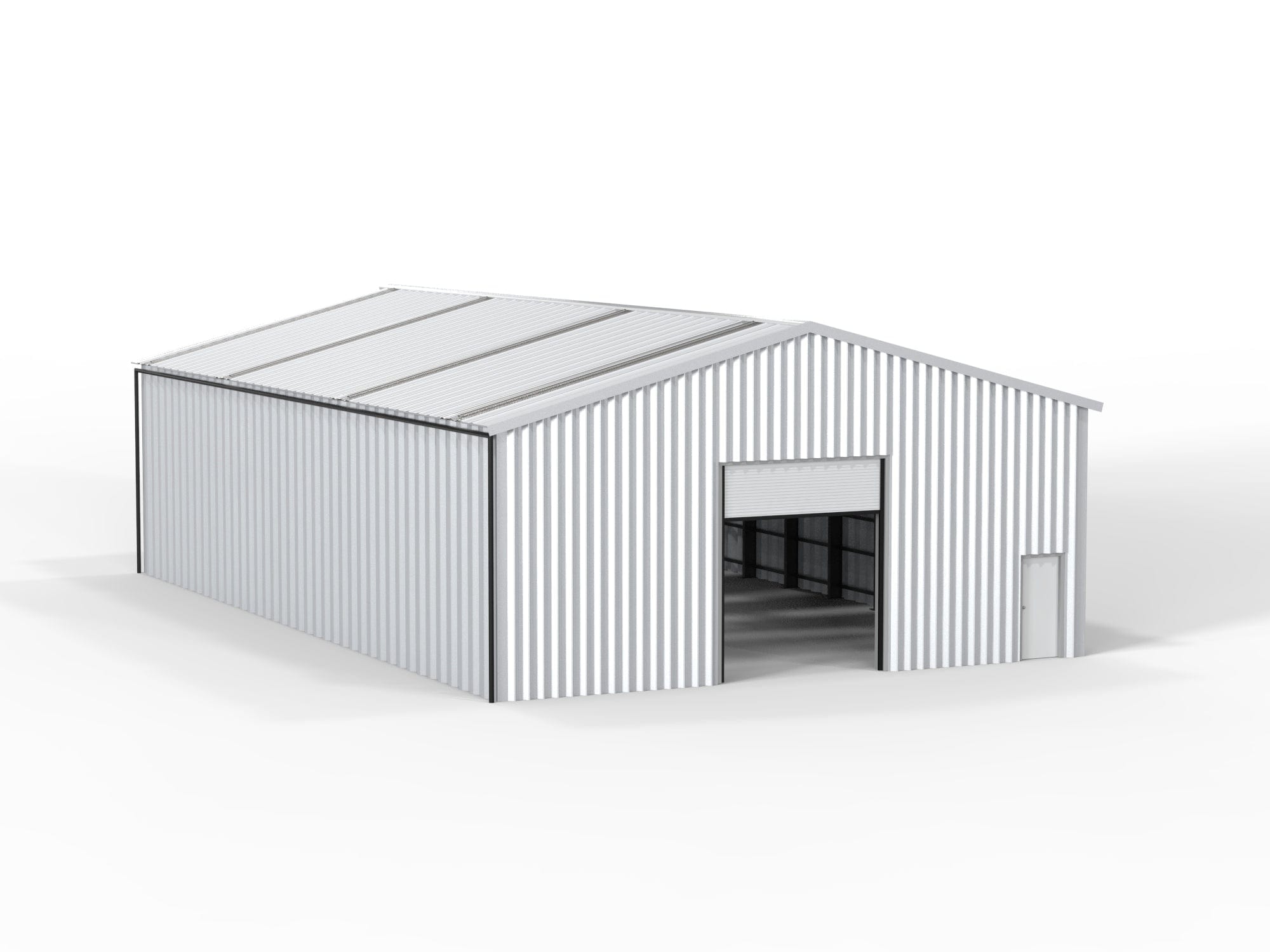 Kit Buildings 50ft x 40ft x 21ft (15x12.2x6.4m) Insulated Steel Buildings