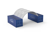 Coberturas de contêineres - 20 pés x 20 pés x 6,5 pés (6m x 6m x 2m)