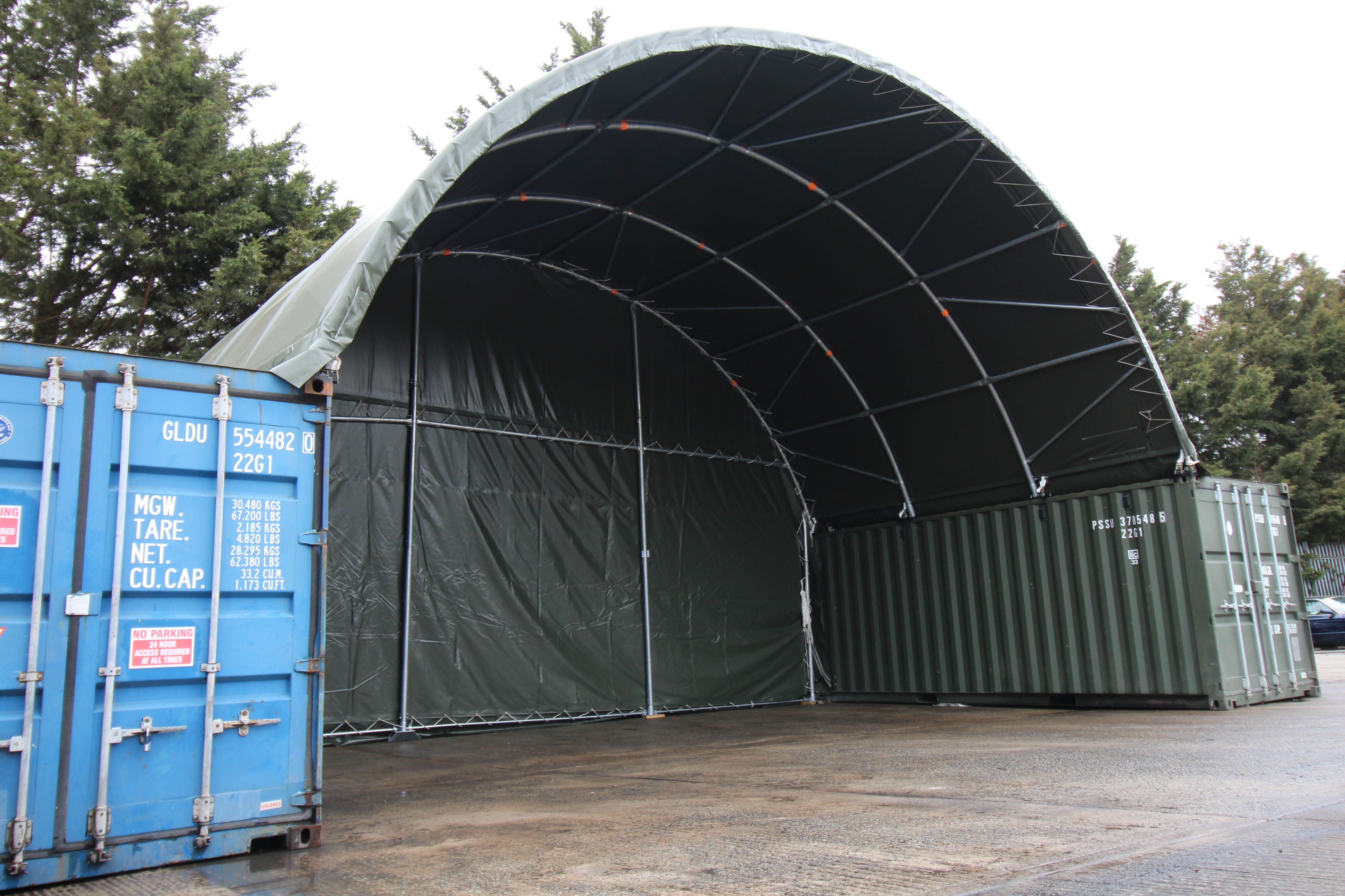 Kit Buildings Container Shelter - 26ft x 20ft x 10ft (8m x 6m x 3m)