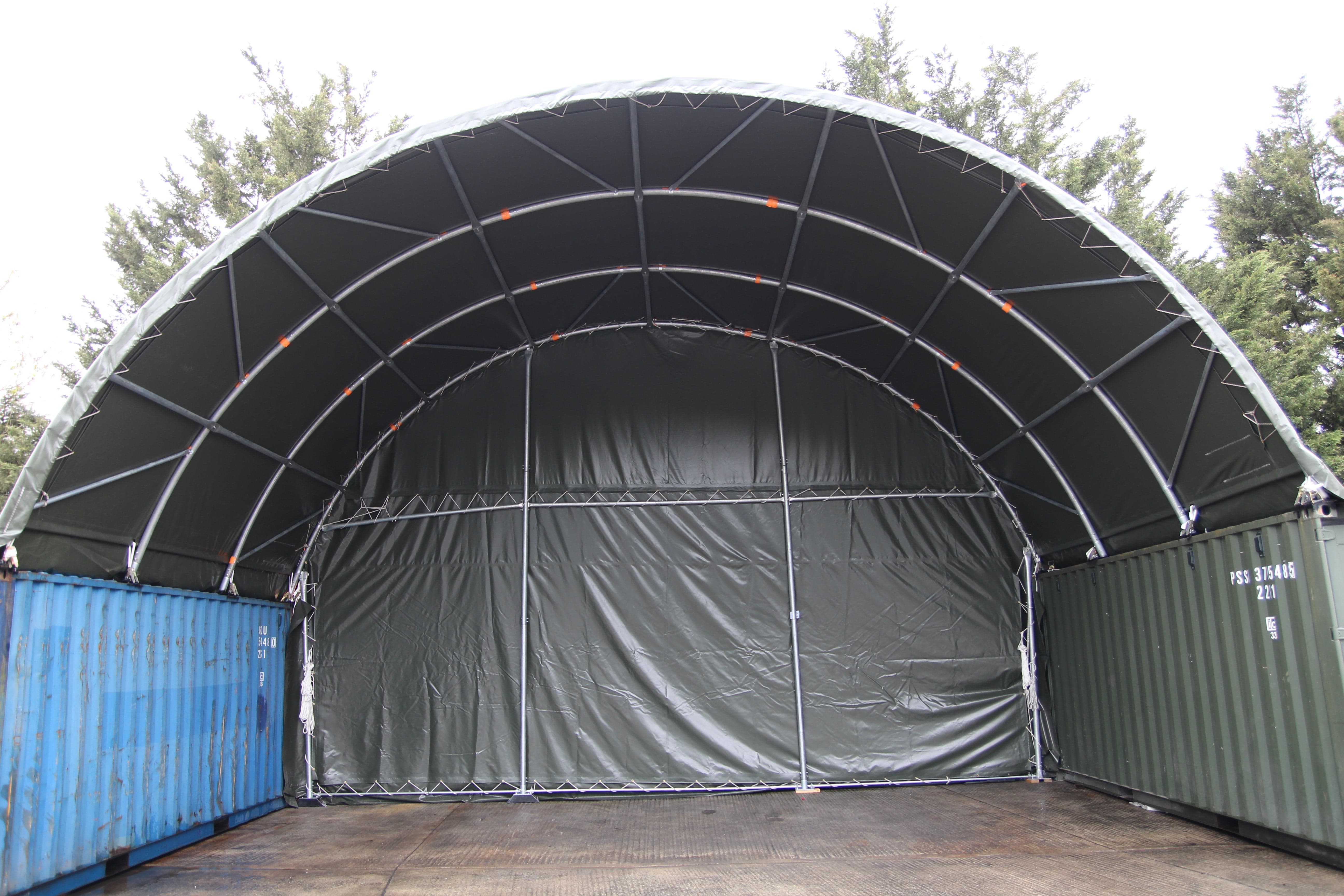 Kit Buildings Container Shelter - 33ft x 20ft x 12ft (10m x 6m x 3.6m)